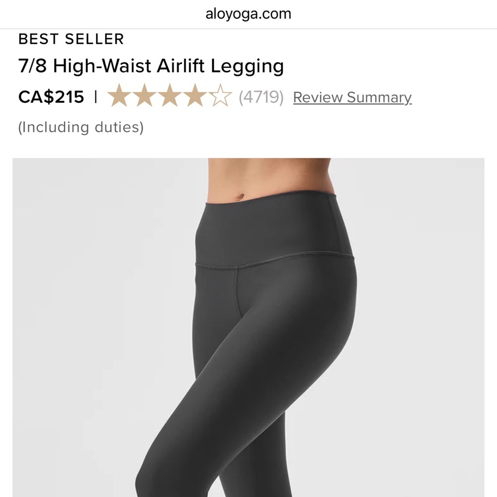Alo Yoga High-Waist Airlift Legging - Black